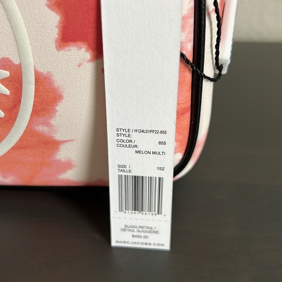 Marc Jacobs H124L01PF22-855 Tie Dye Signet Flash Camera Crossbody color: MELON - Picture 2 of 14